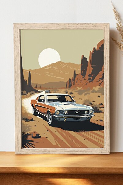Luna Marissa Ρετρό αφίσα αυτοκινήτου - Αφίσα αυτοκινήτου από γυαλιστερό χαρτί...