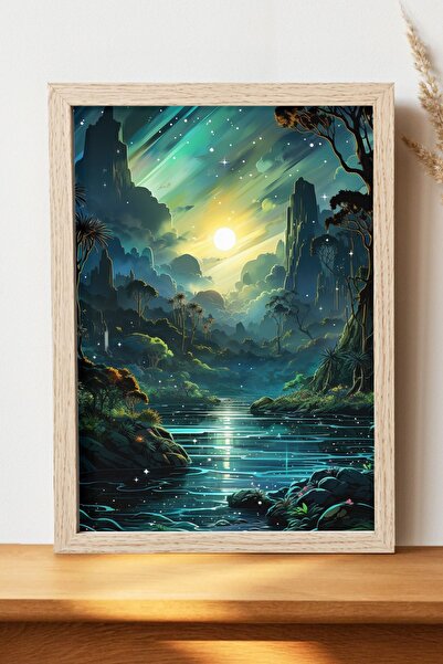 Luna Marissa Αφίσα τοπίων - Αφίσα τοίχου από γυαλιστερό χαρτί χωρίς πλαίσιο