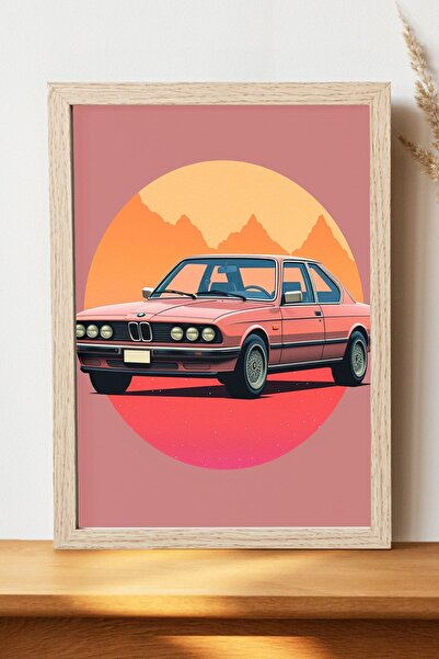 Luna Marissa Ρετρό αφίσα αυτοκινήτου - Αφίσα αυτοκινήτου από γυαλιστερό χαρτί...