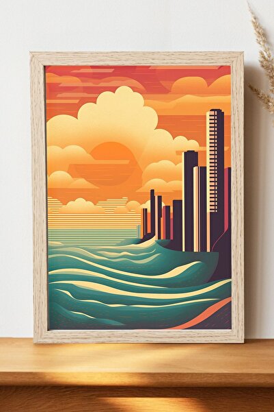 Luna Marissa Μίνιμαλ έγχρωμη αφίσα - Αφίσα τοίχου από γυαλιστερό χαρτί χωρίς ...