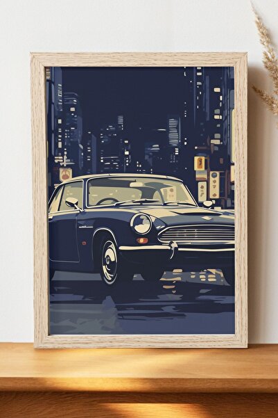 Luna Marissa Αφίσα κλασικού αυτοκινήτου - Αφίσα αυτοκινήτου από γυαλιστερό χα...