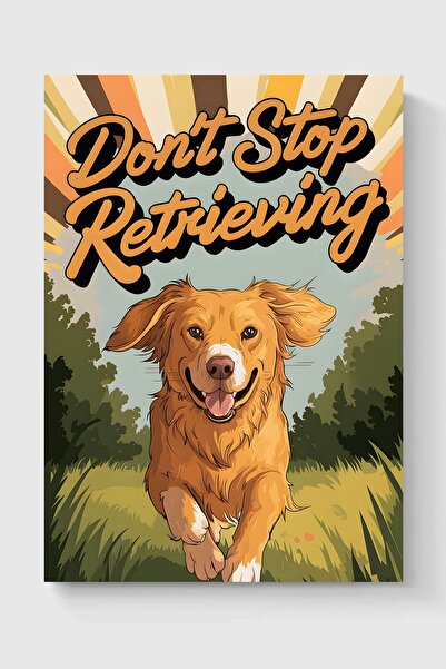 Luna Marissa Αφίσα Golden Retriever χωρίς πλαίσιο τοίχου