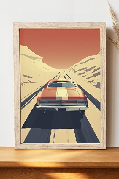 Luna Marissa Αφίσα κλασικού αυτοκινήτου - Αφίσα αυτοκινήτου από γυαλιστερό χα...