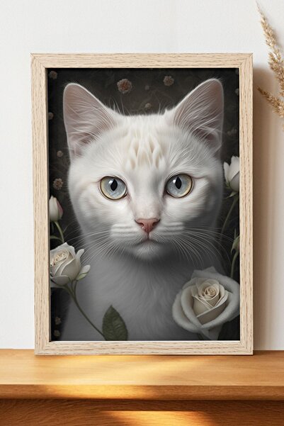 Luna Marissa Καλλιτεχνική αφίσα γάτας - Ψηφιακή αφίσα τέχνης από χοντρό χαρτί...