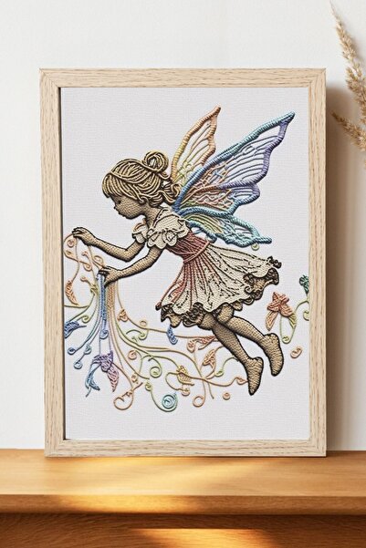 Luna Marissa Καλλιτεχνική αφίσα νεράιδων - Ψηφιακή αφίσα τέχνης από χοντρό χα...