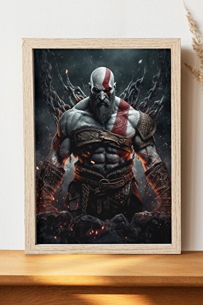 Luna Marissa Kratos God Of War Poster - Çerçevesiz Parlak Kağıt Duvar Posteri