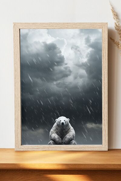 Luna Marissa Αφίσα πολικής αρκούδας - Αφίσα τοίχου από γυαλιστερό χαρτί χωρίς...