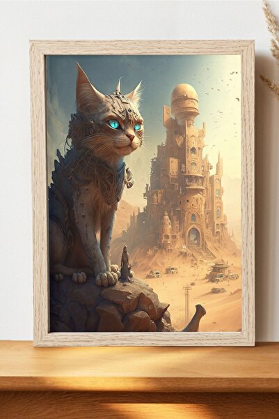 Luna Marissa Αφίσα Cyborg Cat - Αφίσα ψηφιακής τέχνης χωρίς πλαίσιο