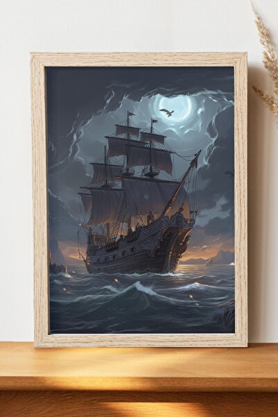 Luna Marissa Αφίσα πειρατικού πλοίου - Αφίσα τοίχου από γυαλιστερό χαρτί χωρί...
