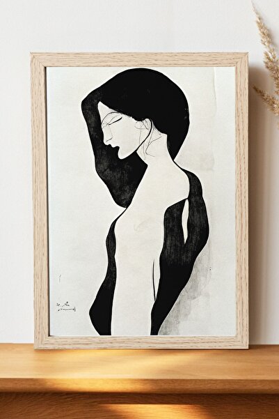 Luna Marissa Μίνιμαλιστική γυναικεία αφίσα - Χοντρό χαρτί χωρίς πλαίσιο, ψηφι...