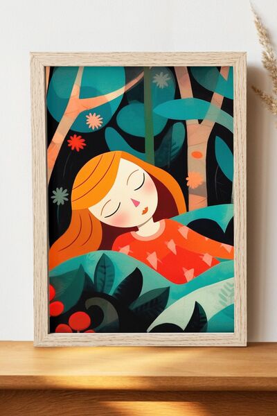 Luna Marissa Εικονογράφηση Γυναικεία αφίσα - Αφίσα τοίχου από γυαλιστερό χαρτ...