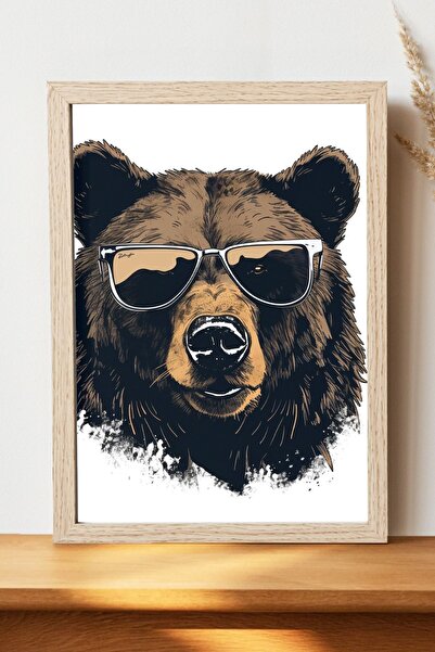 Luna Marissa Αφίσα με αρκούδα - Αφίσα τοίχου από γυαλιστερό χαρτί χωρίς πλαίσιο