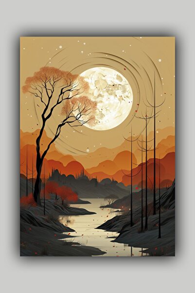 Luna Marissa Αφίσα με τοπίο ηλιοβασιλέματος χωρίς πλαίσιο