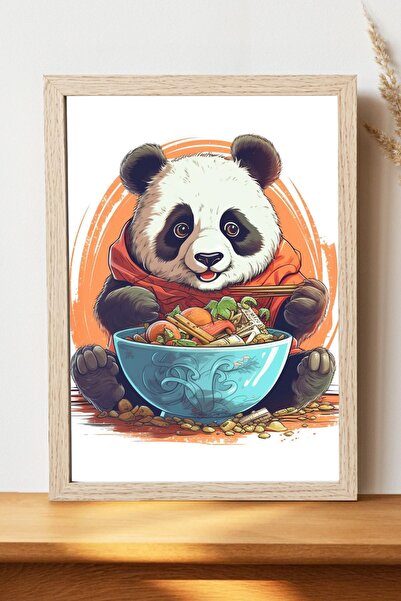 Luna Marissa Αφίσα Panda - Αφίσα τοίχου από γυαλιστερό χαρτί χωρίς πλαίσιο