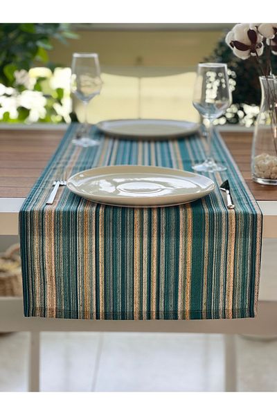 desen izmir New Season Linen Square Toe Runner Cover