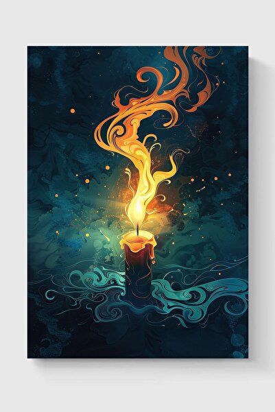 Luna Marissa Καλλιτεχνική αφίσα με κερί χωρίς πλαίσιο τοίχου