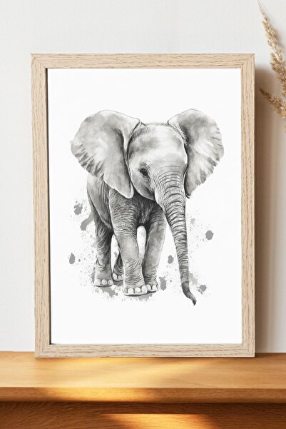Luna Marissa Καλλιτεχνική αφίσα ελέφαντα - Χοντρό χαρτί χωρίς πλαίσιο Ψηφιακή...