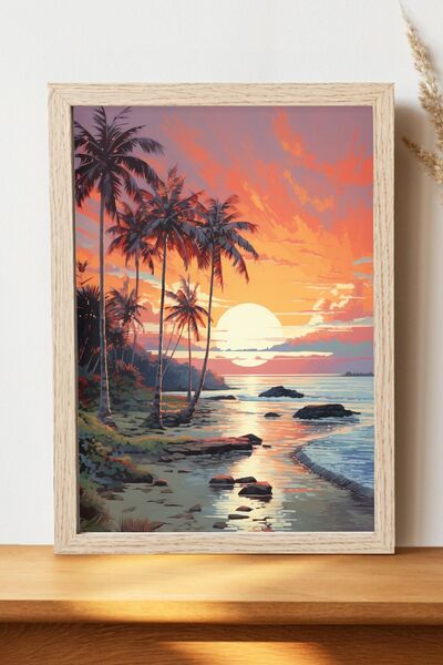 Luna Marissa Αφίσα τοπίων - Αφίσα τοίχου από γυαλιστερό χαρτί χωρίς πλαίσιο