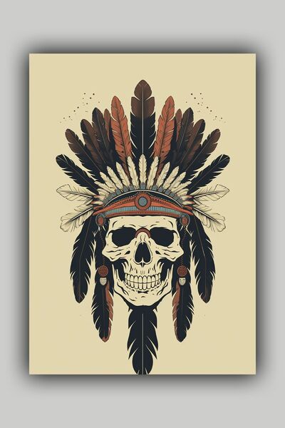 Luna Marissa Αφίσα με κρανίο Κινεζοαμερικανών χωρίς πλαίσιο