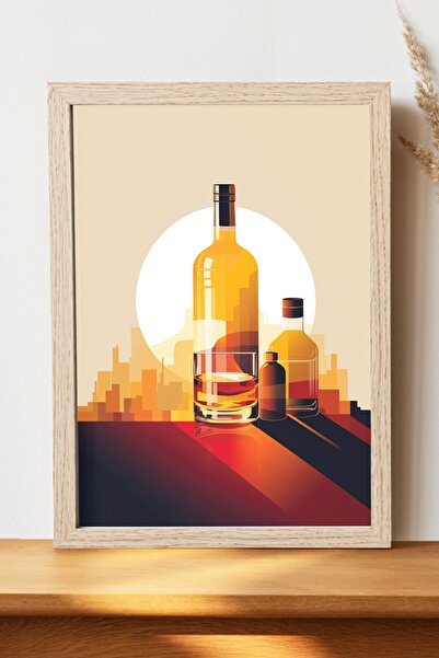 Luna Marissa Αφίσα ουίσκι - Αφίσα τοίχου από γυαλιστερό χαρτί χωρίς πλαίσιο