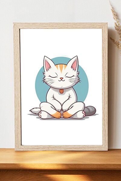 Luna Marissa Μίνιμαλ αφίσα γάτας - Αφίσα τοίχου από γυαλιστερό χαρτί χωρίς πλ...