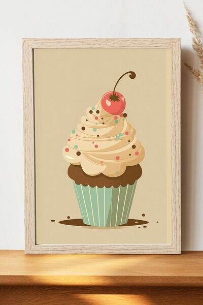 Luna Marissa Αφίσα Cupcake - Αφίσα τοίχου από γυαλιστερό χαρτί χωρίς πλαίσιο
