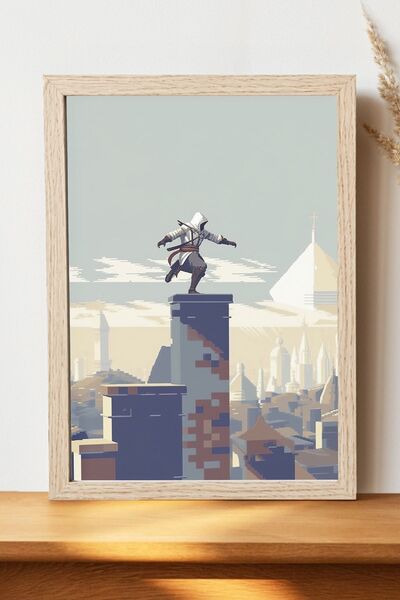 Luna Marissa Μίνιμαλ αφίσα Assasins Creed - Αφίσα τοίχου από γυαλιστερό χαρτί...