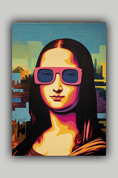 Luna Marissa Μοντέρνα αφίσα της Μόνα Λίζας χωρίς πλαίσιο τοίχου