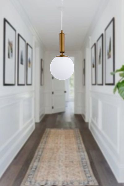Step Aydınlatma Artemis Single Distressed Glass Hall, Kitchen, Table Top Chandelier