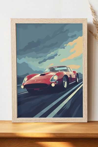 Luna Marissa Vintage αφίσα αυτοκινήτου - Αφίσα αυτοκινήτου από γυαλιστερό χαρ...