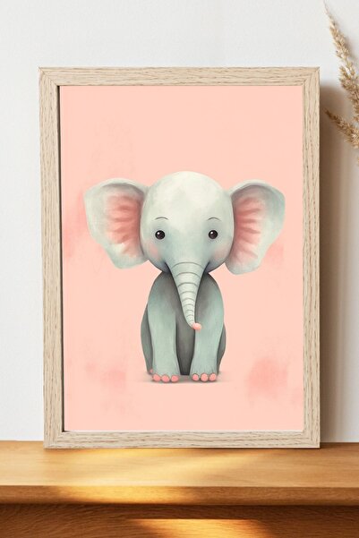 Luna Marissa Αφίσα ελέφαντα - Αφίσα τοίχου από γυαλιστερό χαρτί χωρίς πλαίσιο