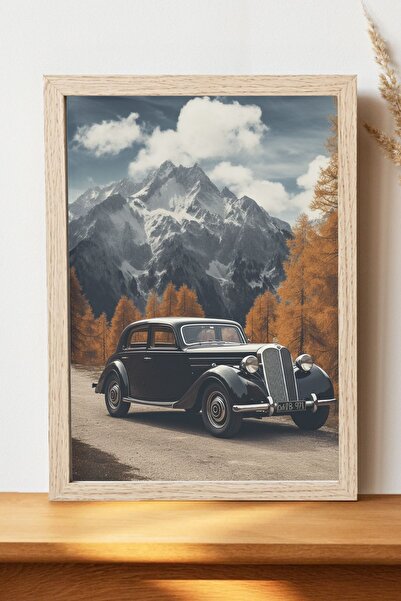 Luna Marissa Vintage αφίσα αυτοκινήτου - Αφίσα αυτοκινήτου από γυαλιστερό χαρ...