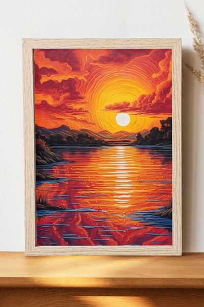Luna Marissa Αφίσα ηλιοβασιλέματος - Αφίσα τοίχου από γυαλιστερό χαρτί χωρίς ...