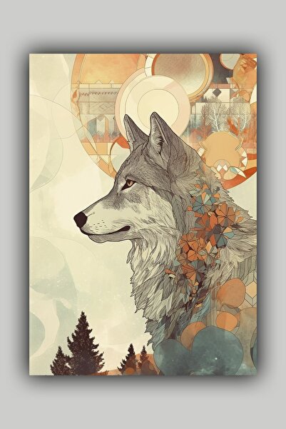 Luna Marissa Διακοσμητική αφίσα Wolf χωρίς πλαίσιο