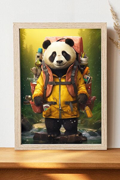 Luna Marissa Αφίσα Panda - Αφίσα τοίχου από γυαλιστερό χαρτί χωρίς πλαίσιο