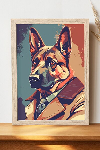 Luna Marissa Καλλιτεχνική αφίσα σκύλου - Αφίσα ψηφιακής τέχνης από γυαλιστερό...