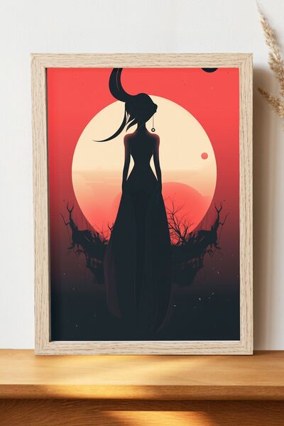 Luna Marissa Μίνιμαλιστική αφίσα για γυναίκες - Αφίσα τοίχου από γυαλιστερό χ...