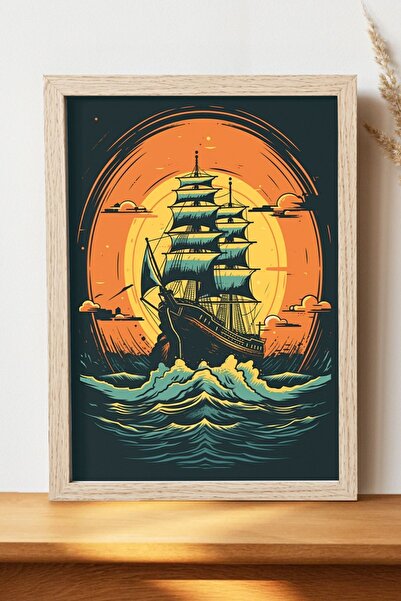 Luna Marissa Αφίσα διανυσματικού πλοίου - Αφίσα τοίχου από γυαλιστερό χαρτί χ...