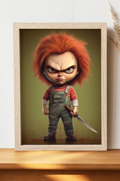 Luna Marissa Αφίσα Chucky - Αφίσα τοίχου από γυαλιστερό χαρτί χωρίς πλαίσιο