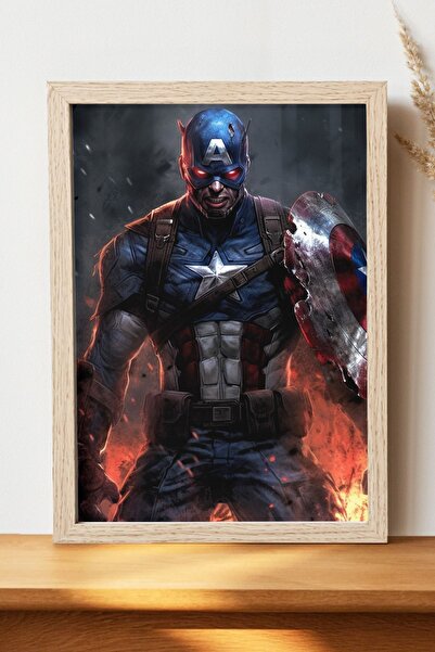 Luna Marissa Αφίσα Captain America - Αφίσα τοίχου από γυαλιστερό χαρτί χωρίς ...