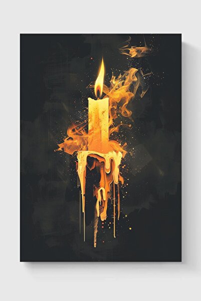 Luna Marissa Καλλιτεχνική αφίσα με κερί χωρίς πλαίσιο τοίχου