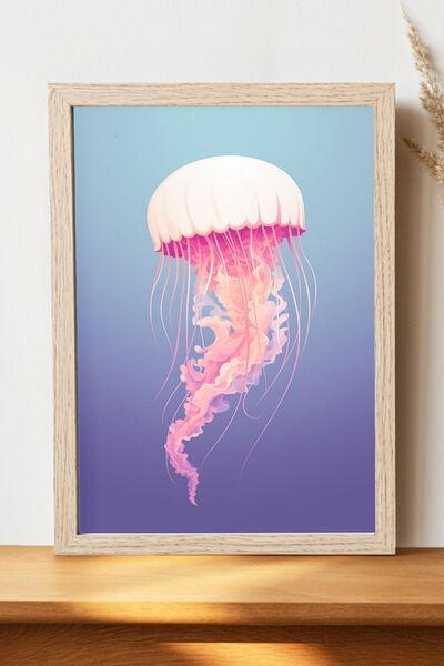 Luna Marissa Αφίσα με μέδουσες - Αφίσα τοίχου από γυαλιστερό χαρτί χωρίς πλαίσιο