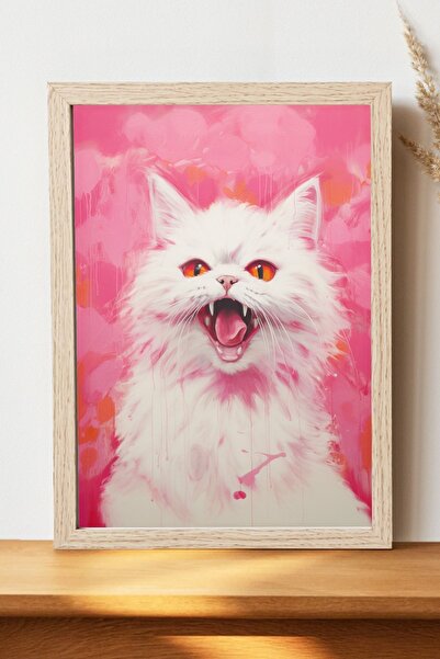 Luna Marissa Αφίσα γάτας - Αφίσα τοίχου από γυαλιστερό χαρτί χωρίς πλαίσιο