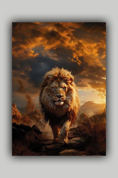 Luna Marissa Αφίσα Λιοντάρι - Αφίσα τοίχου χωρίς πλαίσιο