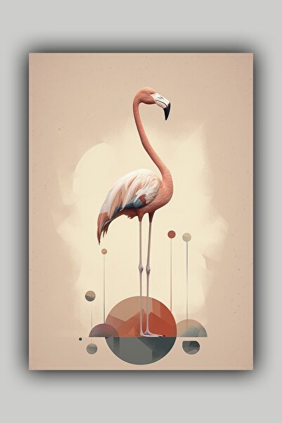 Luna Marissa Απλή αφίσα με φλαμίνγκο χωρίς πλαίσιο