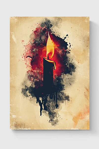 Luna Marissa Καλλιτεχνική αφίσα με κερί χωρίς πλαίσιο τοίχου