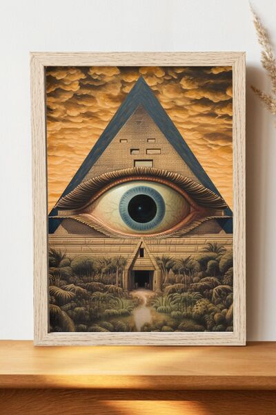 Luna Marissa Αφίσα Triangle Eye - Αφίσα τοίχου από γυαλιστερό χαρτί χωρίς πλα...