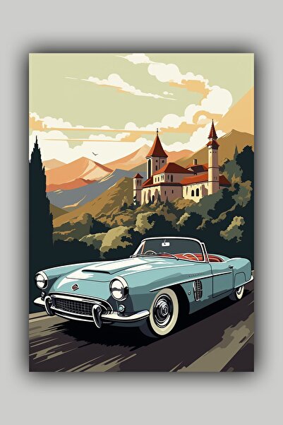 Luna Marissa Ρετρό αφίσα τοπίων χωρίς πλαίσιο αφίσα τοίχου