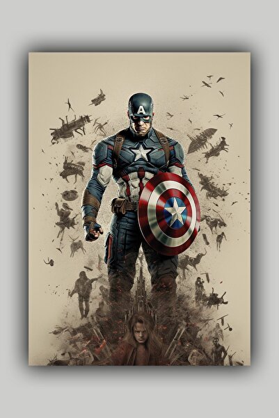 Luna Marissa Αφίσα Captain America χωρίς πλαίσιο τοίχου