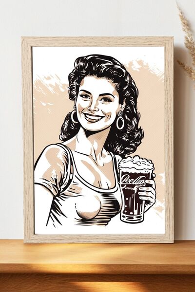 Luna Marissa Vintage γυναικεία αφίσα - Αφίσα τοίχου από γυαλιστερό χαρτί χωρί...